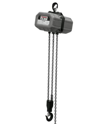 JET 1 Ton Capacity 15 ft. Lift 1-Phase Electric Chain Hoist