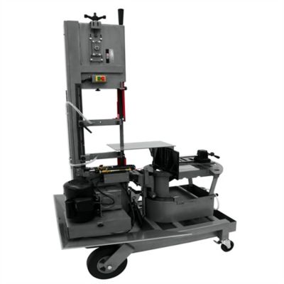 Image showing  115V 10 in. HVBS-10-DMWC Single-Phase Horizontal/Vertical Dual Mitering Portable Band Saw with Coolant System