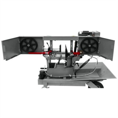Image showing  115V 10 in. HVBS-10-DMWC Single-Phase Horizontal/Vertical Dual Mitering Portable Band Saw with Coolant System