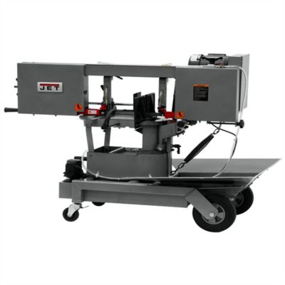 Image showing 5 th JET 115V 10 in. HVBS-10-DMWC Single-Phase Horizontal/Vertical Dual Mitering Portable Band Saw with Coolant System