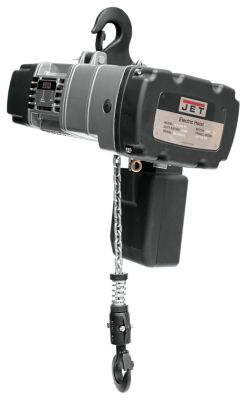 JET 1/2 Ton TS Series Electric Hoist with 15 ft. Lift and 2-Speed Trolley, 460V, 3 Ph, 140234K