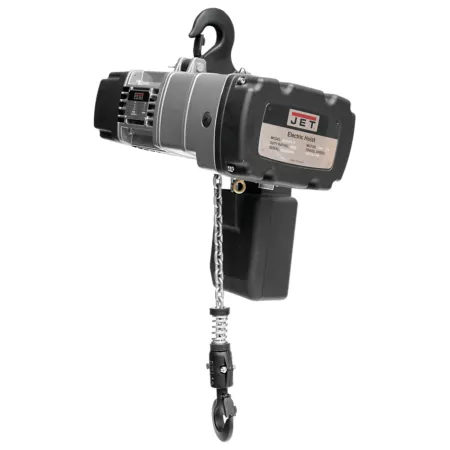 JET TS Series 1/2 Ton Electric Hoist with 15 Foot Lift and 2 Speed Trolley 460V 3 Phase 140234K Electric Hoists