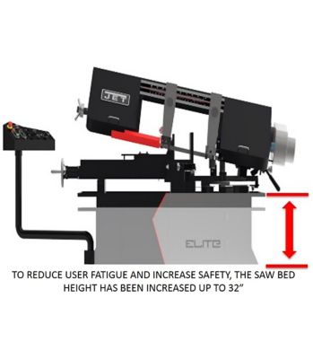 Image showing  18/9A 8 in. x 13 in. Elite Variable Speed Band Saw