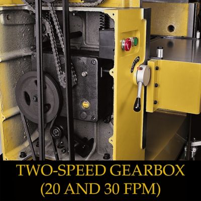 Image showing  22 in. Planer, 7.5 HP, 1 Ph, 230V, Helical Cutterhead