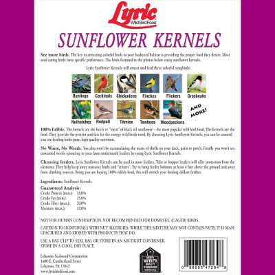 Image showing  Sunflower Kernels No Waste Bird Food, Attracts Chickadees, Finches, Cardinals and More, 25 lb.