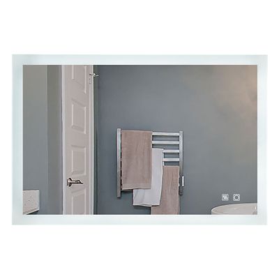 ExBrite Backlit LED Lighted Vanity Mirror, 40 in. x 24 in., JS-4024R-B4-X-E
