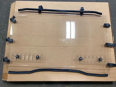 Image showing 5 th Extreme Metal Products Vented Hard Coat Windshield for Mule Pro-MX