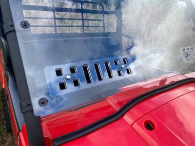 Image showing 7 th Extreme Metal Products Vented Hard Coat Windshield for Mule Pro-MX