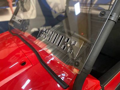 Image showing 8 th Extreme Metal Products Vented Hard Coat Windshield for Mule Pro-MX