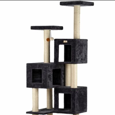 Image showing 9 th Armarkat 80 in. Giant Real Wood Cat Tower with Condos for Multiple Cats