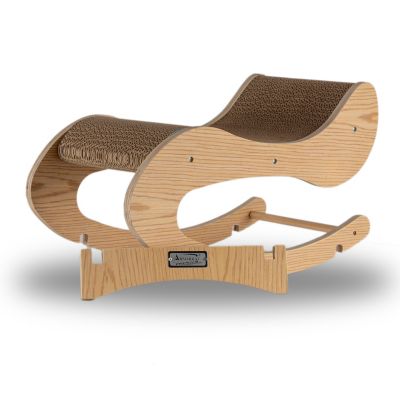 Image showing  Real Wood Cat Scratcher Rocking Chair, 22 in.
