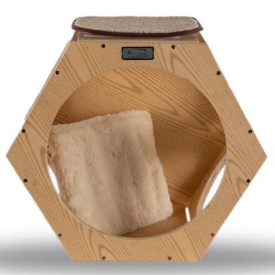 Image showing 5 th Armarkat Natural Wood Wall Cat Tree Additions, 17.7 in. x 20.1 in. x 11.8 in., 2-Pack