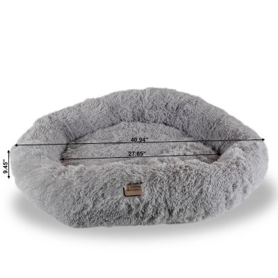Image showing 6 th Armarkat Extra-Large Fluffy Round Pet Bed, Gray