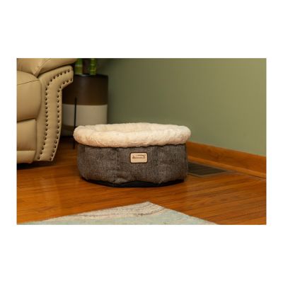 Image showing  Cozy Cat Cuddler Bed, Beige/Gray