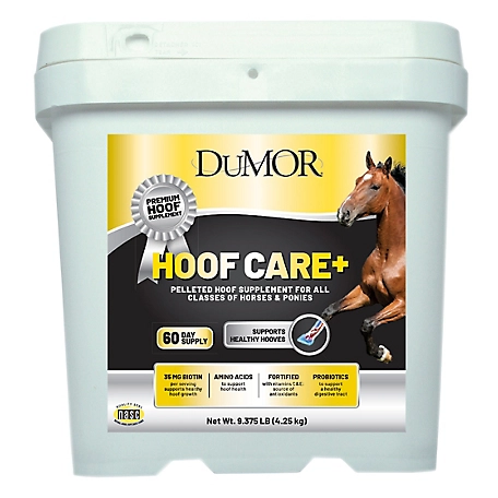DuMOR Hoof Care Plus Pelleted Hoof Supplement for Horses, 9.375 lb.