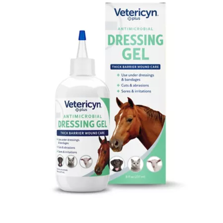 Vetericyn Plus Antimicrobial Horse Wound Gel for All Animals Pet First Aid