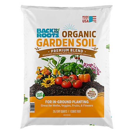 Back to the Roots 1 cu. ft. Natural & Organic All-Purpose Premium Peat-Free Garden Soil