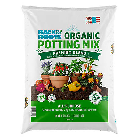Back to the Roots 1 cu. ft. Natural & Organic All-Purpose Premium Peat-Free Potting Mix