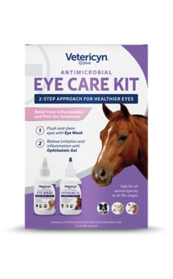 Vetericyn Plus Eye Care Kit for Horses, Dogs, and All Animals.