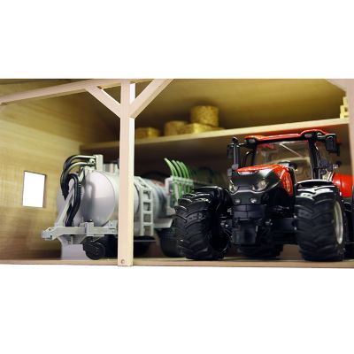 Image showing  Wooden Farm Shed for 3 Tractors with Hayloft, 1:16 Scale, KG610340