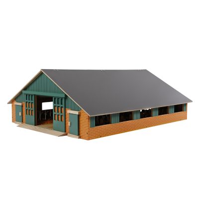 Image showing  Wooden Deluxe Cattle Barn Toy with Feed Alley, 1:32 Scale, KG610540