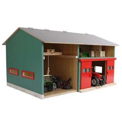 Kids Globe Wooden Farm Workshop Toy with Storage, 1:32 Scale, KG610816