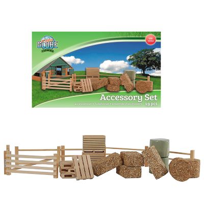 Image showing  19 pc. Accessory Set for Cow Stable and Horse Stable, 1:32 Scale