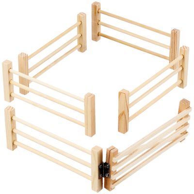 Kids Globe 6 pc. Wooden Fences Toy Set KG610667, 1:32 Scale, KG610667