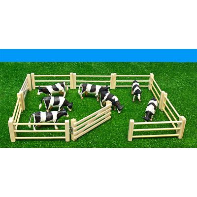 Image showing 1 th Kids Globe 6 pc. Wooden Fences Toy Set KG610667, 1:32 Scale, KG610667
