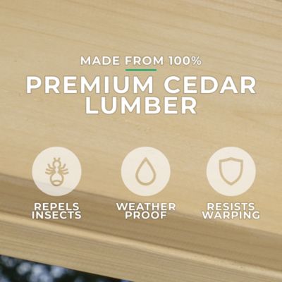 Image showing  10 ft. x 22 ft. Meridian Cedar Pergola