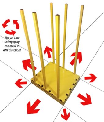 Image showing  Raised Safety Dolly, 1,000 lb. Capacity