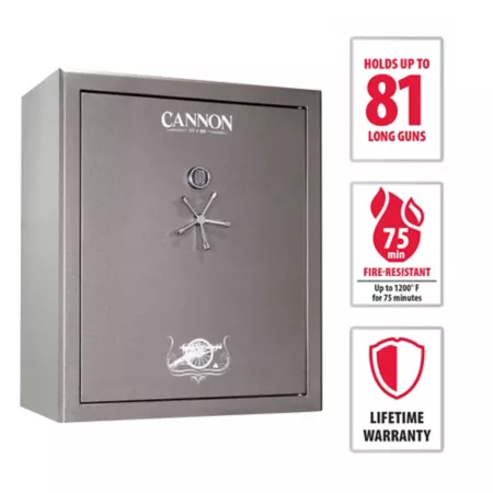 Canon 81 Long Gun 31.52 cu Electronic Lock Gun Safe 75 min Fire rating gray Gun Safes