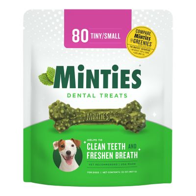 Minties Dental Bone Tiny/Small Dog Treats, 32 oz