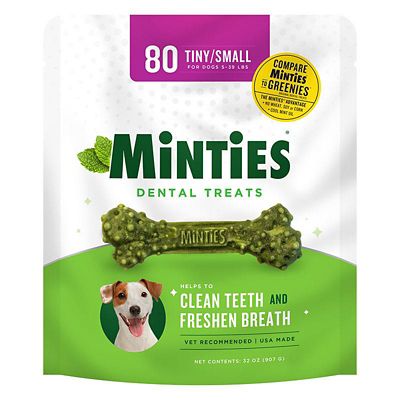 Minties Dog Treats, 80 ct.