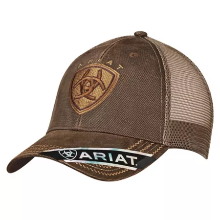 Ariat Men's Oilskin Mesh Back Cap Caps & Trucker Hats