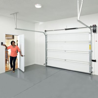 Image showing  Wall Mount Smart Garage Door Opener with LED Light, Battery Backup, Remote and Lock
