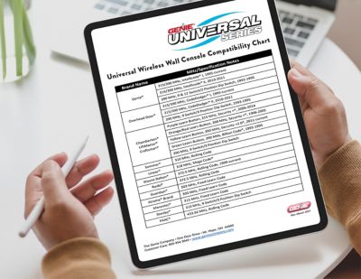 Image showing  Universal Garage Door Opener Wireless Wall Console