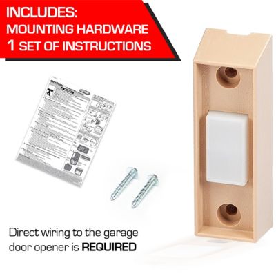 Image showing  Universal Garage Door Opener Interior Wall Push Button