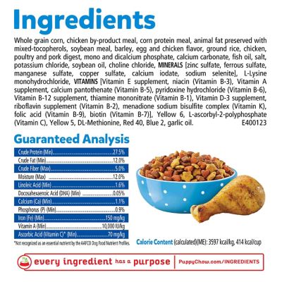 Image showing  High Protein Dry Puppy Food, Complete With Real Chicken