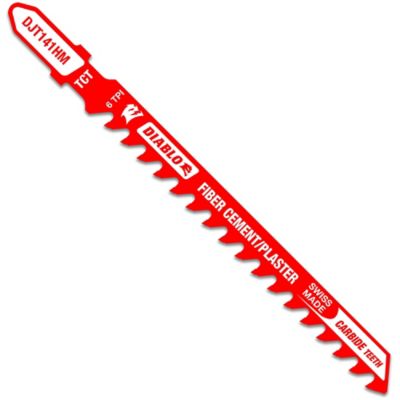 Diablo 4 in. 6 TPI Carbide T-Shank Jig Saw Blade for Fiber Cement & Plaster