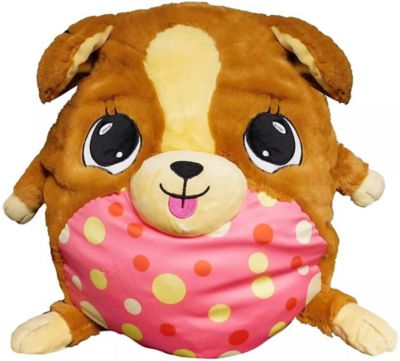MushaBelly Plush Grumbles Brown Dog Stuffed Animal, Large 15 in.
