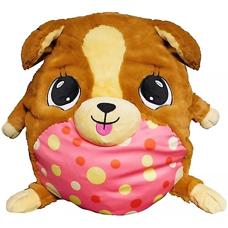 MushaBelly Plush Grumbles Brown Dog Stuffed Animal, Large 15 in.