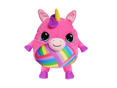 MushaBelly Plush Grumbles Hot Pink Unicorn Stuffed Animal, Large 15 in.