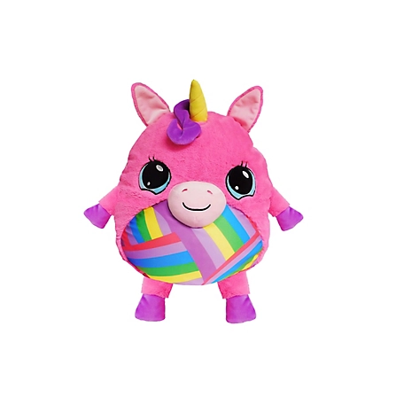 MushaBelly Plush Grumbles Hot Pink Unicorn Stuffed Animal, Large 15 in.