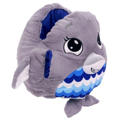 Image showing  Large Plush J Animals Gray Shark Stuffed Animal