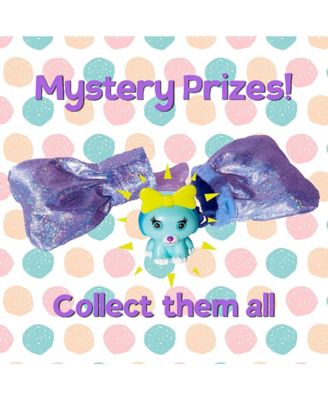 Image showing  Plush Puppy Bow Stuffed Animal Pet, Purple Bow