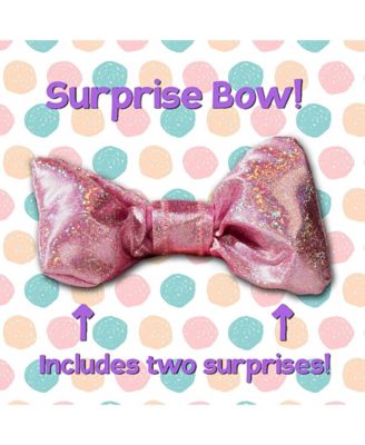 Image showing  Plush Stormy Bow Stuffed Animal Pet, Pink Bow Dog, 6 in.