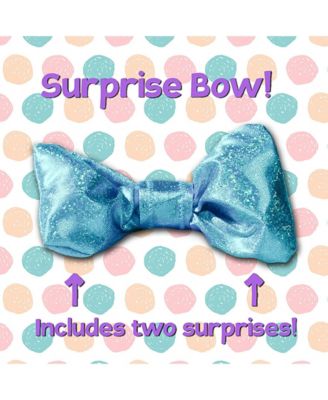 Image showing  Plush Twinkle Bow Stuffed Animal Pet, Blue Bow Cat, 6 in.