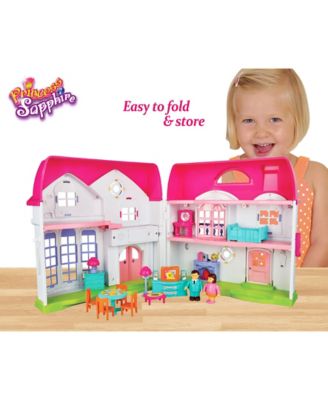 Red Box Princess Saphire 16 pc. Deluxe Doll House with House Accessories