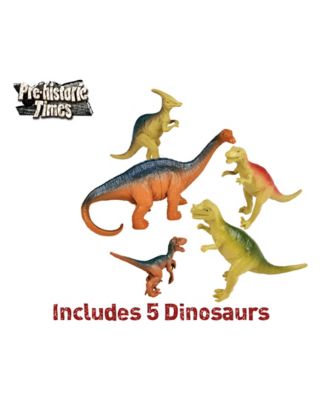 Image showing  Prehistoric Times Dinosaur Park with Light and Sound T-Rex and Triceratops Figures